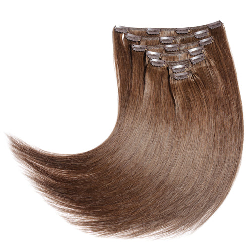 Straight Brown clip hair
