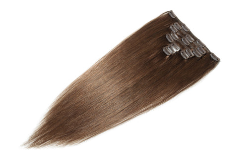 Straight Brown clip hair