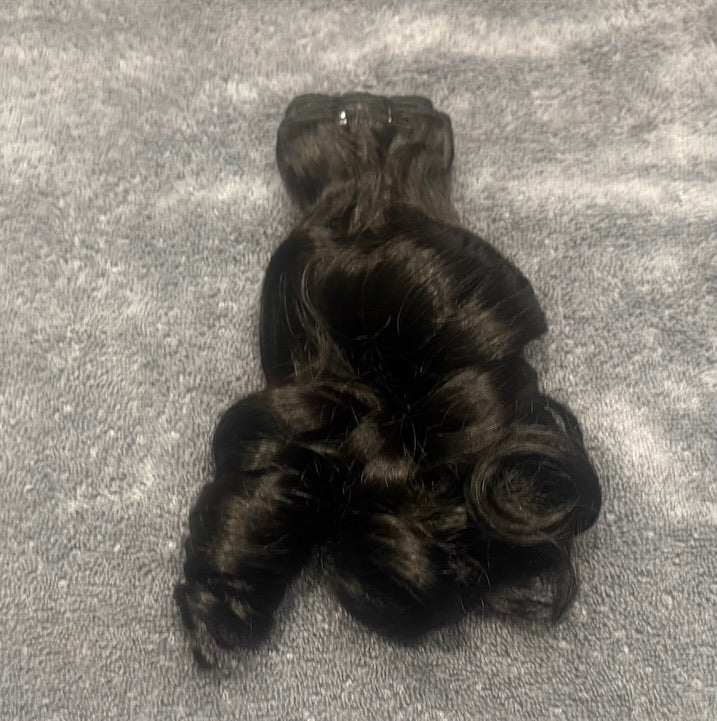 One bundle of human hair  natural deep curl
