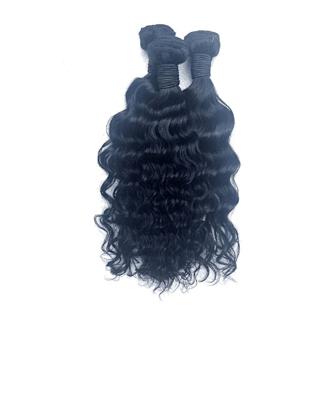 3 Bundle Brazillian Natural wavy Human Hair